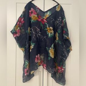 Women Swimsuit Cover-Ups Floral Patterns One size